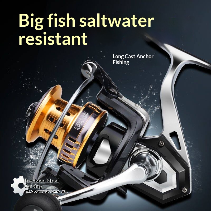 Surf Reel - Kołowrotek spinningowy Hasida, w całości metalowy,
