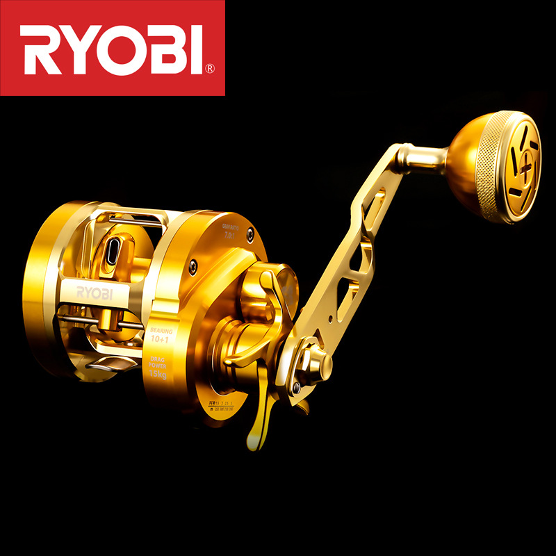 Trolling Reel - JapanRYOBIRyobiVARIUSValius Gold Iron Plate Reel -
