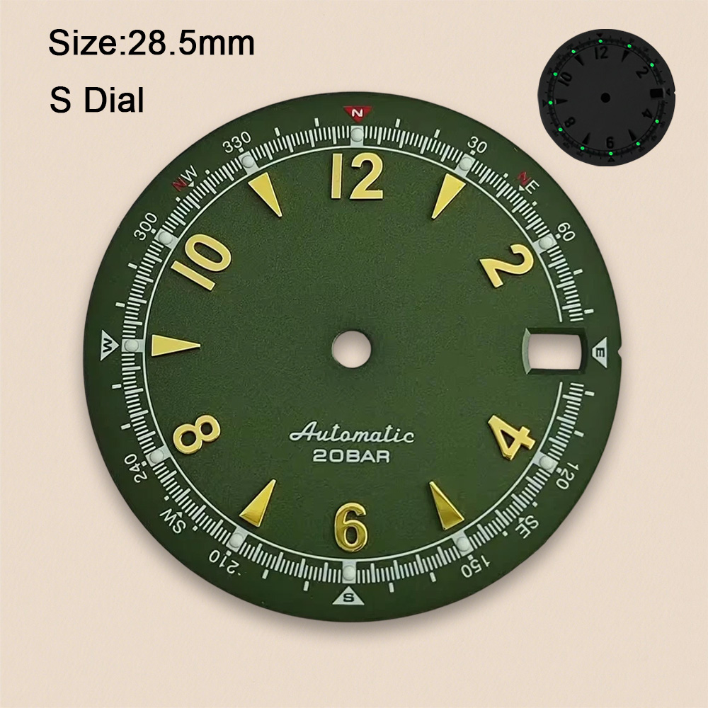 Tarcza zegarka NH35 z logo S,  – Reel Case recenzja i cena