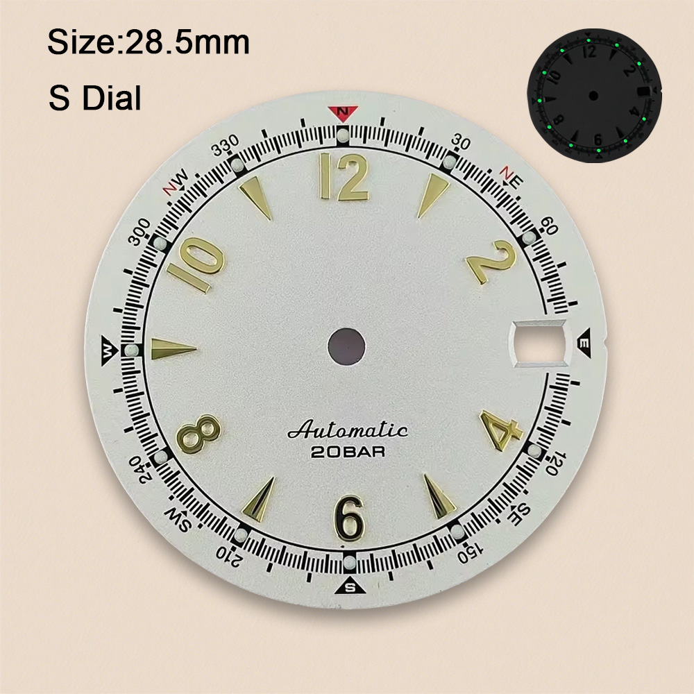 Tarcza zegarka NH35 z logo S,  – Reel Case recenzja i cena