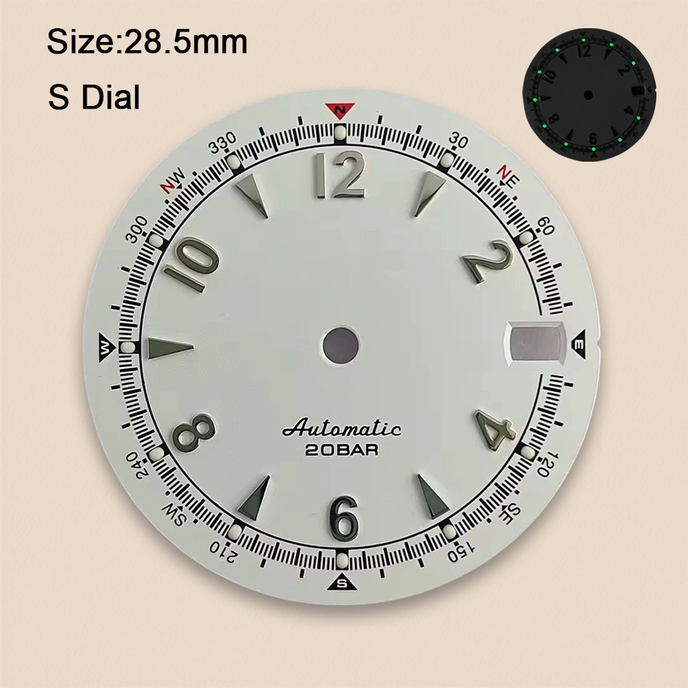 Tarcza zegarka NH35 z logo S,  – Reel Case recenzja i cena